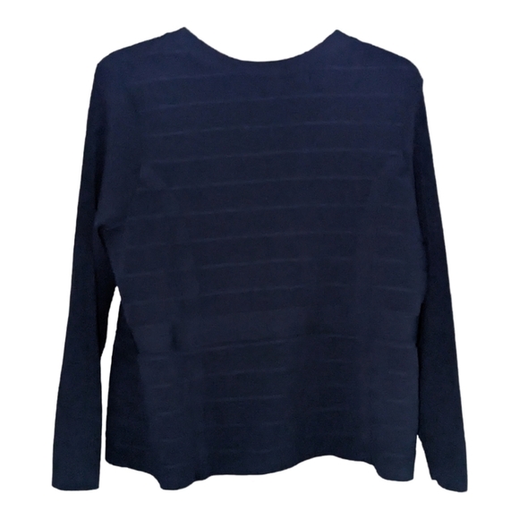 Lane Bryant Black Full Zip Textured Sweater, Size 22/24 Versatile - Picture 3 of 5